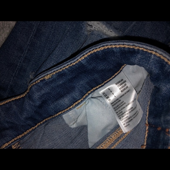 Dark washed ripped jeans - Picture 3 of 4